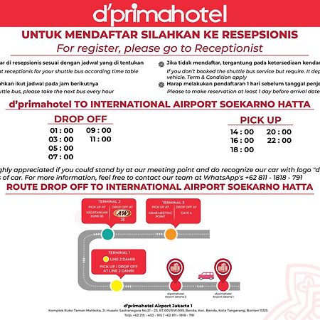 D'Primahotel Airport Jakarta 1 Tangerang Extérieur photo